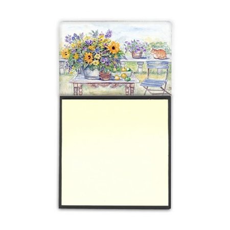 CAROLINES TREASURES Patio Bouquet of Flowers Sticky Note Holder APH3566SN